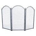 Экран каминный C03011АSК (3 секции, 60х95см, черный/серебро)-1