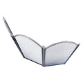 Экран каминный C03011АSК (3 секции, 60х95см, черный/серебро)-2