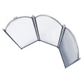 Экран каминный C03011АSК (3 секции, 60х95см, черный/серебро)-3