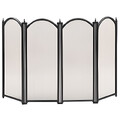 Экран каминный C04010BK (4 секции, черный)-1
