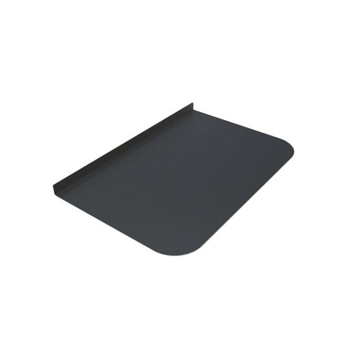 Лист предтопочный BLACK 600х400х0,5мм (R75)-2