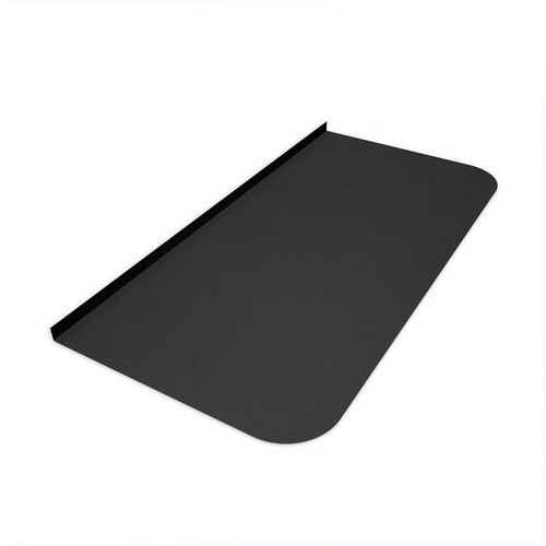 Лист предтопочный BLACK 800х400х0,5мм (R75)-1