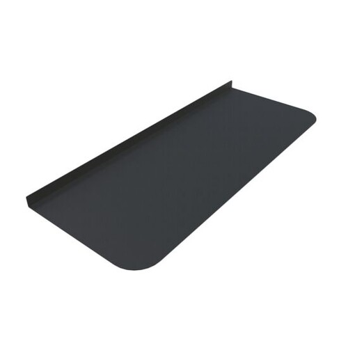 Лист предтопочный BLACK 980х400х0,5мм (R75)-2