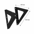Консоль опорная BLACK (AISI 439) 350х350мм-3