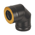 Сэндвич-колено BLACK (AISI 430/0,5мм + Оц.) 90* 3 секции (120x200)-1
