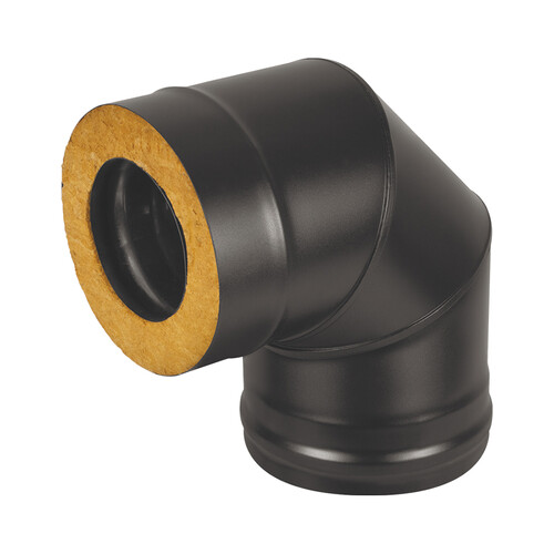 Сэндвич-колено BLACK (AISI 430/0,5мм + Оц.) 90* 3 секции (120x200)-1