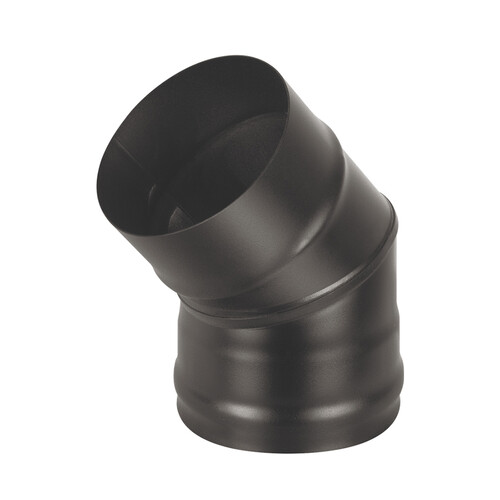Колено BLACK (AISI 430/0,8мм) 45* 2-х секц. (115)-1