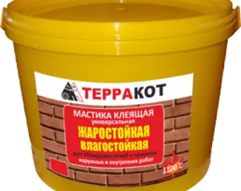 Мастика клеящая влагостойкая, жаростойкая "Терракот", 2,5 кг