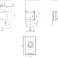 Каминная топка стальная NBU/500/700 (NBU 11) (гильотина) (11 кВт)-6