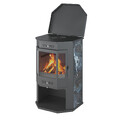 Печь-Камин ASTON 12 кВт (200 м3) Призматик с плитой (Амфиболит)-8