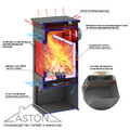 Печь-Камин ASTON 11кВт (180 м3) Ø 150мм Талькохлорит-5