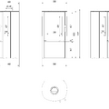 Печь-камин FALCON/VIEW (9 кВт) 540*1057*440мм-5