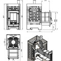 Печь для бани ASTON «Шторм» Long (чугун)-14