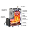 Печь для бани ASTON 16 INOX стекло-4