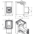 Печь ВЕЗУВИЙ Русичъ Антрацит 22 (ДТ-4С)-4