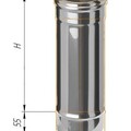 Дымоход Феррум нержавеющий (430/0,8 мм) ф250 L=0,5м-1