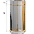 Дымоход Феррум утепленный нержавеющий (430/0,8мм)/зеркальный нержавеющий ф150/250 L=0,5м по воде-1