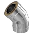 Колено Craft утепленное угол 135° нержавеющее (316/0,8/304/0,5мм) ф150/250 по воде-2