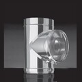 Тройник Craft 90° утепленный нержавеющий (316/0,8/304/0,5) ф130/230 по воде-1