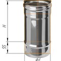Дымоход Феррум нержавеющий (430/0,8 мм) ф120 L=0,25м-1