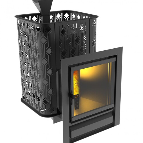 Печь для бани Black Stove Varna 16 (закр. каменка) AISI 430-1