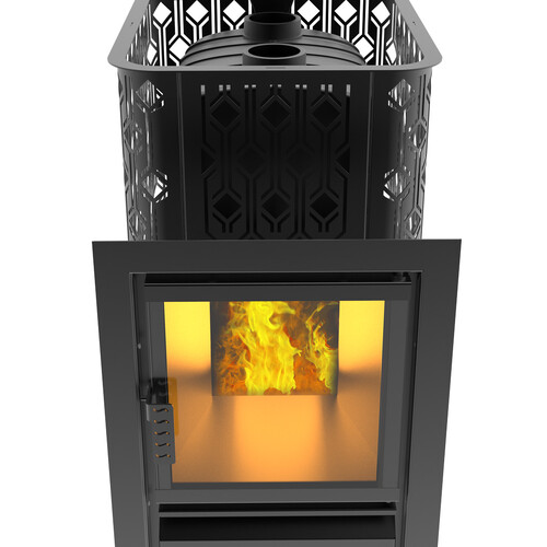 Печь для бани Black Stove Verona 26 чугунная закр. каменка-5