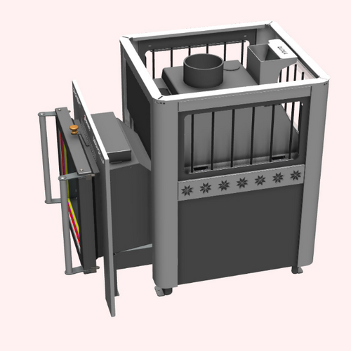 Печь для бани Термофор ДоброПар Эксперт Carbon 26 Плазма закр.каменка антрацит-2