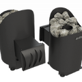 Печь для бани Grill'D Aurora mini Long black-1