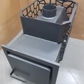 Печь для бани Сталь-Мастер Рада 4 14М дверка стальная антрацит дровяная сетка-2