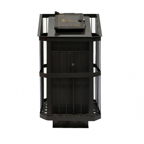 Печь для бани Сибирь закр. каменка (панорамная дверца)-4