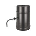 Шибер поворотный BLACK (AISI 430 1,0мм/0,5мм) (115)-1