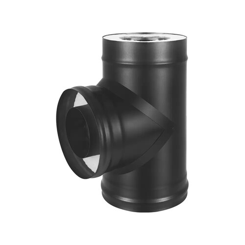 Сэндвич-тройник BLACK (AISI 430 1,0мм/0,5мм, KERALUX) (115х200)-1