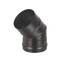 Колено BLACK (AISI 430 1,0мм) 45* 2-х секц. (120)-1