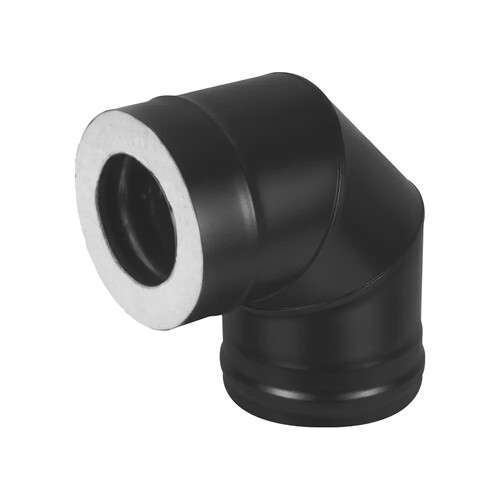 Сэндвич-колено BLACK (AISI 430 1,0мм/0,5мм, KERALUX) 90* 3 секции (200х300)-1