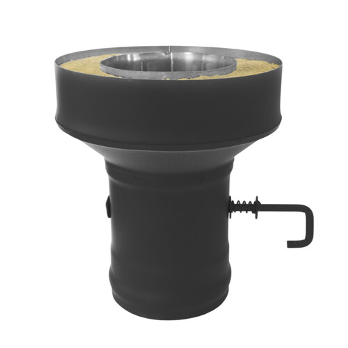 Старт-сэндвич BLACK c шибером (AISI 430/0,5мм) д.150х250 (ММ)-1