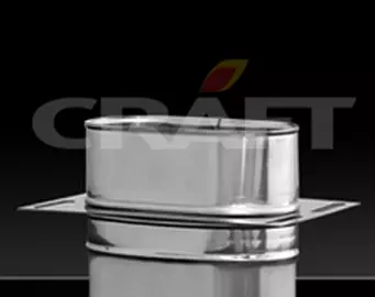 Площадка Craft монтажная овальная нержавеющая (316/0,8) ф120*240