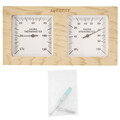 Термогигрометр EVEREST горизонталь, кедр (TG-04 white)-5