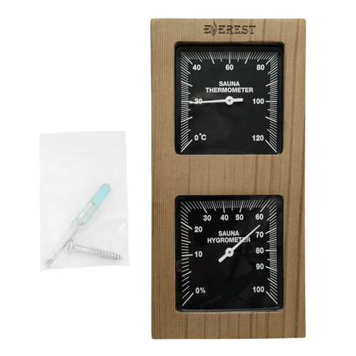 Термогигрометр EVEREST вертикаль, кедр (TG-01 black)-5