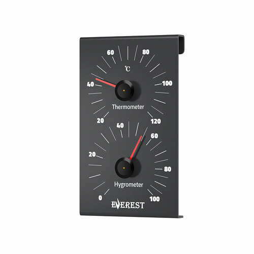 Термогигрометр EVEREST, алюминий BLACK (TG-31)-5