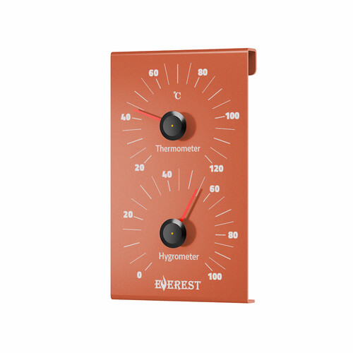 Термогигрометр EVEREST, алюминий ORANGE (TG-27)-5