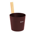 Шайка EVEREST 5л, алюминий DARK BROWN (TG-46)-1
