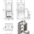 Печь для бани ASTON 38 INOX (320) Long-3