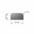 Лист предтопочный 400*800*1 R135 антрацит-2