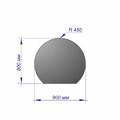 Лист напольный 900*800*1,5 R450 антрацит-2