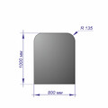 Лист напольный 1000*800*1,5 R135 антрацит-2