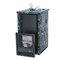 Печь для бани ИзиСтим Сочи М2 Premium 3-х стор.кож. пироксенит бок.вход с тыла открыт.верх с САБК-40-1