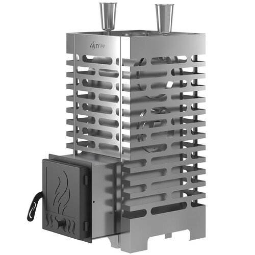Печь для бани ASTON 20 INOX с баком на трубе 50л Ø115 (AISI 439)-1