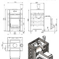 Печь для бани ASTON 12 INOX стекло с баком на трубе 50л Ø115 (AISI 439)-5