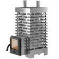 Печь для бани ASTON 20 INOX стекло с баком на трубе 50л Ø115 (AISI 439)-1