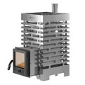 Печь для бани ASTON 16 INOX стекло с баком на трубе 50л Ø115 (AISI 439)-1